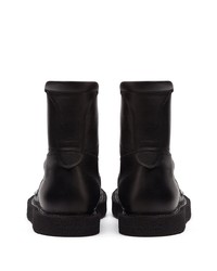 Мужские черные кожаные повседневные ботинки от Dolce & Gabbana