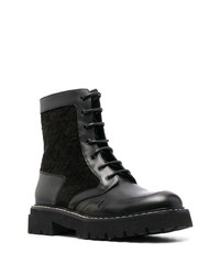 Мужские черные кожаные повседневные ботинки от Ferragamo