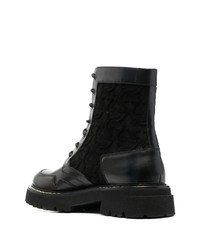 Мужские черные кожаные повседневные ботинки от Ferragamo