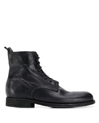 Мужские черные кожаные повседневные ботинки от Pantanetti