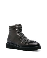 Мужские черные кожаные повседневные ботинки от Doucal's