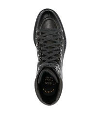 Мужские черные кожаные повседневные ботинки от Doucal's