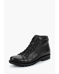 Мужские черные кожаные повседневные ботинки от Pierre Cardin