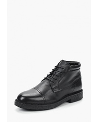 Мужские черные кожаные повседневные ботинки от Pierre Cardin