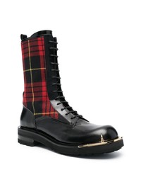 Мужские черные кожаные повседневные ботинки от Roberto Cavalli