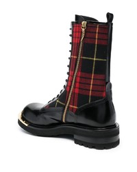 Мужские черные кожаные повседневные ботинки от Roberto Cavalli