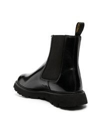 Мужские черные кожаные повседневные ботинки от Doucal's