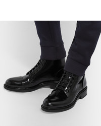 Мужские черные кожаные повседневные ботинки от Loewe