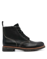 Мужские черные кожаные повседневные ботинки от Polo Ralph Lauren