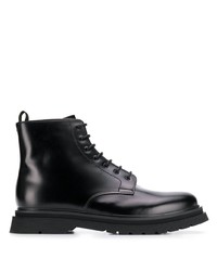 Мужские черные кожаные повседневные ботинки от Prada