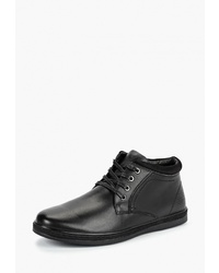 Мужские черные кожаные повседневные ботинки от Quattrocomforto