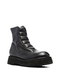 Мужские черные кожаные повседневные ботинки от Guidi