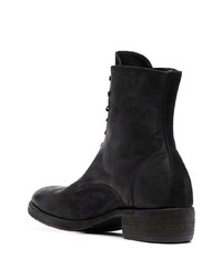 Мужские черные кожаные повседневные ботинки от Guidi