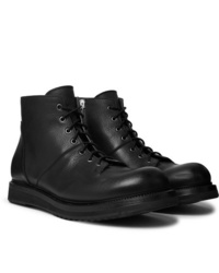 Мужские черные кожаные повседневные ботинки от Rick Owens