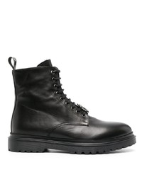 Мужские черные кожаные повседневные ботинки от Roberto Cavalli