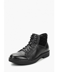 Мужские черные кожаные повседневные ботинки от Rosconi