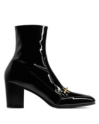 Мужские черные кожаные повседневные ботинки от Saint Laurent