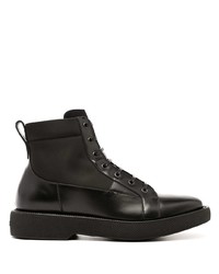 Мужские черные кожаные повседневные ботинки от Salvatore Ferragamo