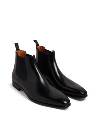 Мужские черные кожаные повседневные ботинки от Magnanni