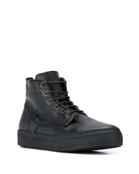 Мужские черные кожаные повседневные ботинки от Henderson Baracco