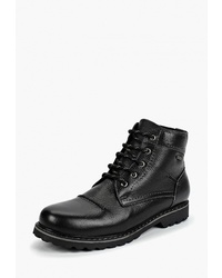 Мужские черные кожаные повседневные ботинки от SHOIBERG