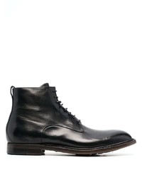 Мужские черные кожаные повседневные ботинки от Silvano Sassetti