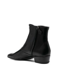 Мужские черные кожаные повседневные ботинки от Lidfort