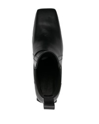 Мужские черные кожаные повседневные ботинки от Rick Owens