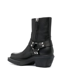 Мужские черные кожаные повседневные ботинки от VTMNTS