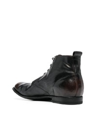 Мужские черные кожаные повседневные ботинки от Officine Creative