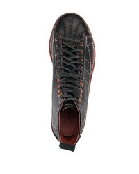 Мужские черные кожаные повседневные ботинки от adidas
