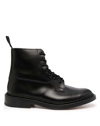 Мужские черные кожаные повседневные ботинки от Tricker's