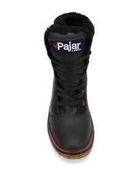 Мужские черные кожаные повседневные ботинки от Pajar
