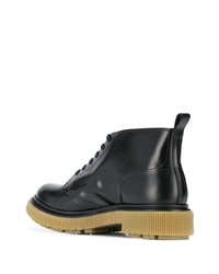 Мужские черные кожаные повседневные ботинки от Adieu Paris