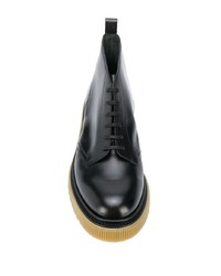 Мужские черные кожаные повседневные ботинки от Adieu Paris