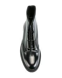 Мужские черные кожаные повседневные ботинки от Adieu Paris