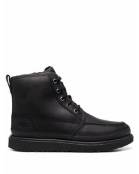 Мужские черные кожаные повседневные ботинки от UGG