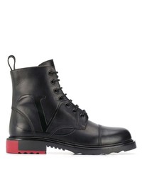 Мужские черные кожаные повседневные ботинки от Valentino Garavani