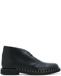 Мужские черные кожаные повседневные ботинки от Valentino