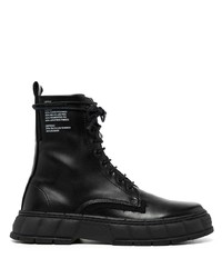 Мужские черные кожаные повседневные ботинки от Viron