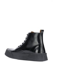 Мужские черные кожаные повседневные ботинки от Ami Paris