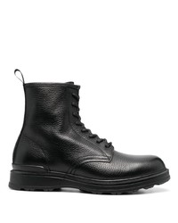 Мужские черные кожаные повседневные ботинки от Woolrich
