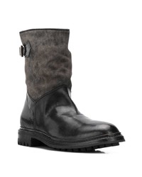 Черные кожаные полусапоги от Officine Creative