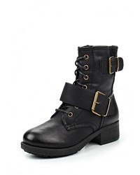 Черные кожаные полусапоги от Amore Amore