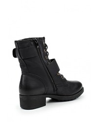 Черные кожаные полусапоги от Amore Amore