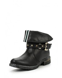 Черные кожаные полусапоги от Amore Amore