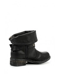 Черные кожаные полусапоги от Amore Amore