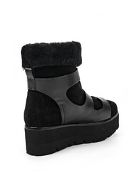 Черные кожаные полусапоги от Ash