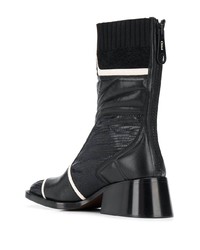 Черные кожаные полусапоги от Chloé