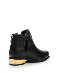 Черные кожаные полусапоги от Bellamica